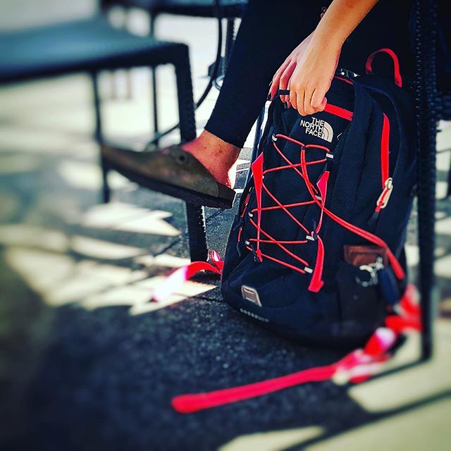 Backpack #northface #coffeeshop #furniture #hand #shadows #backpack