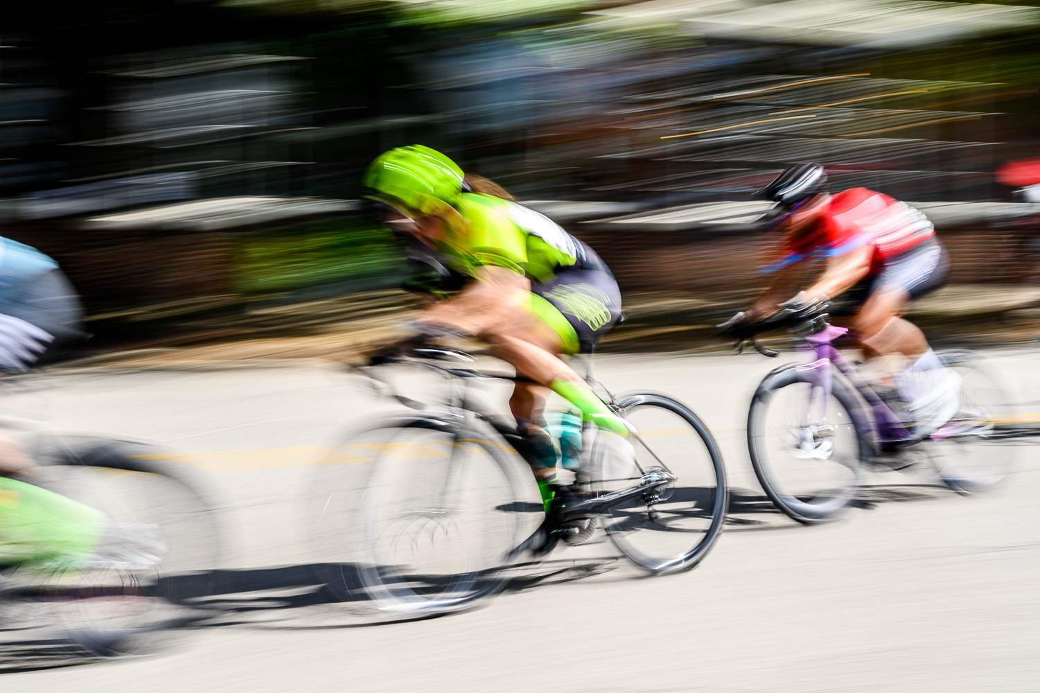 Bike race blur