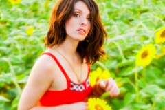 Jenny in the Sunflowers