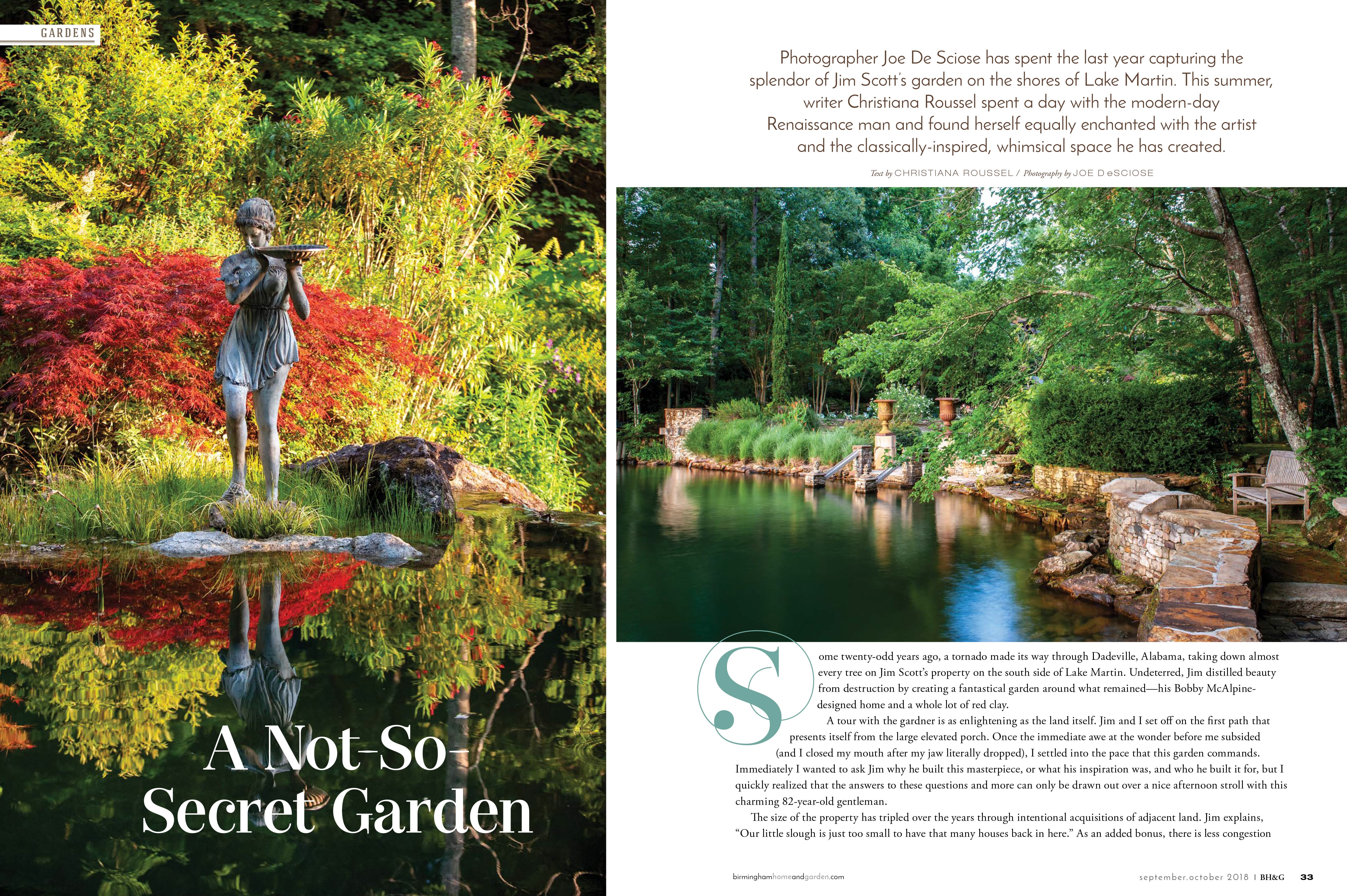 Jim Scott's Garden, Lake Martin, Alabama, Birmingham Home & Garden Magazine