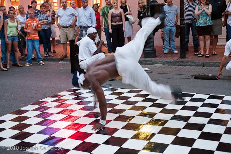 Street performer in French Quarter.