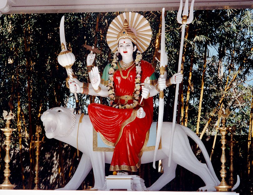 Statue of the Hindu Goddess Durga, Ganeshpuri, India