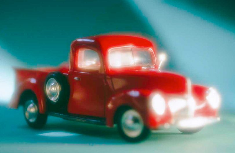Red toy truck,